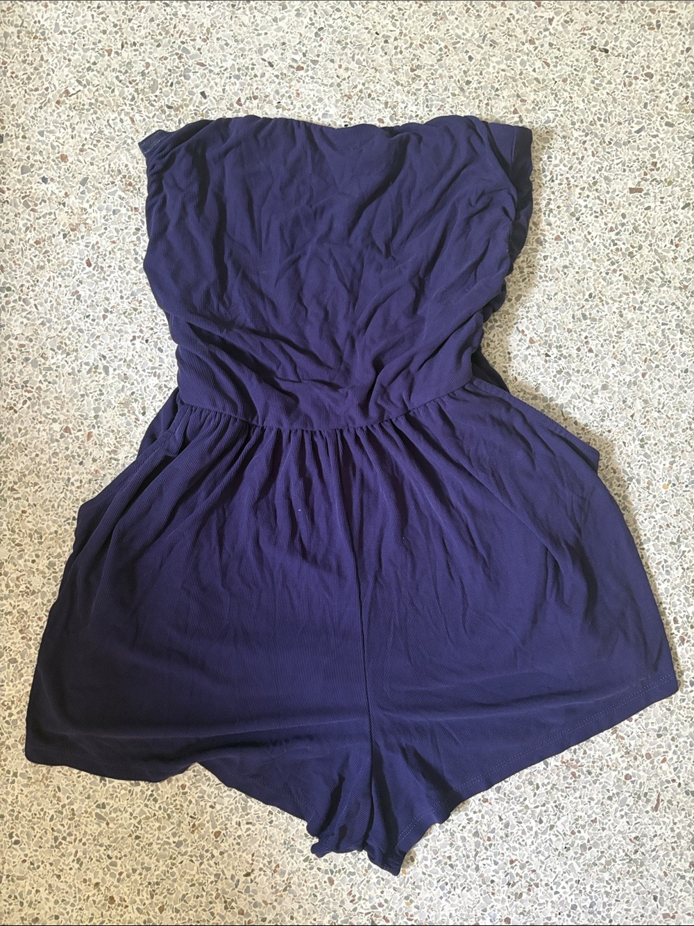 wild fable Navy Strapless Romper
